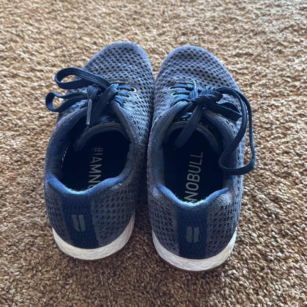 Women’s NoBull blue suede cross training tennis shoes outwork style sz 8.5 - Picture 2 of 4
